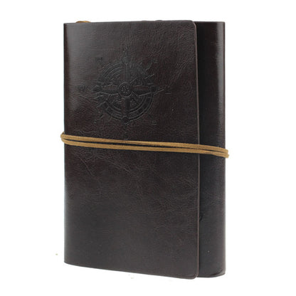 Spiral Note Book, Diary, Vintage Pirate Anchors PU leather Traveler Journal