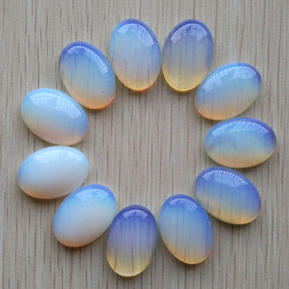 Free shipping 20pcs/lot Wholesale 18x25mm 2017 hot sell natural stone mixed Oval CAB CABOCHON teardrop beads for jewelry making