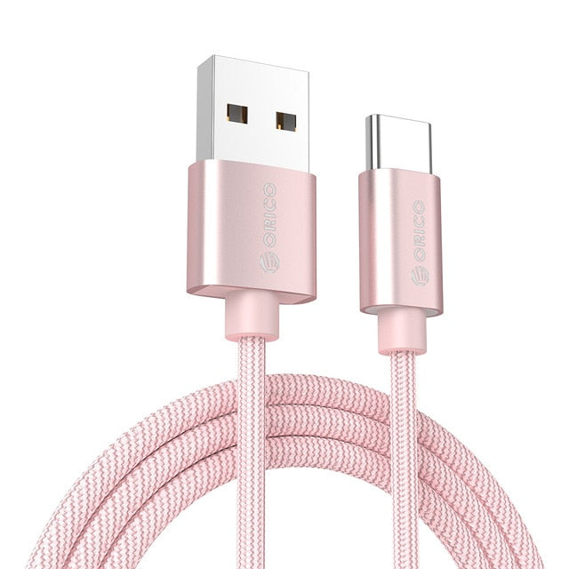 ORICO Nylon USB Type C Cable usb type-c cables for xiaomi mi5 Oneplus LG Nexus 5x huawei samsung letv usb type c wire