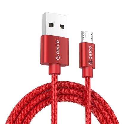 ORICO 2.4A Micro USB Cable Alloy Nylon Micro USB Data Cable Universal Android Phone Charger Cable 1m for Samsung For Xiaomi