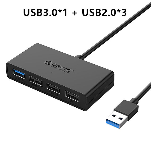 ORICO High Speed USB3.0 Hub with AUX MIC USB Micro Port HUB Charging Hub USB Splitter for Apple Macbook Air Laptop PC Tablet