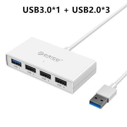 ORICO High Speed USB3.0 Hub with AUX MIC USB Micro Port HUB Charging Hub USB Splitter for Apple Macbook Air Laptop PC Tablet