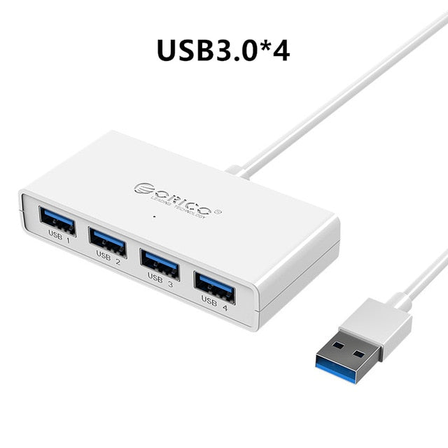 ORICO High Speed USB3.0 Hub with AUX MIC USB Micro Port HUB Charging Hub USB Splitter for Apple Macbook Air Laptop PC Tablet