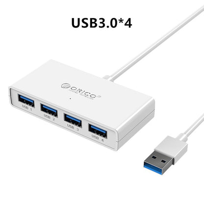 ORICO High Speed USB3.0 Hub with AUX MIC USB Micro Port HUB Charging Hub USB Splitter for Apple Macbook Air Laptop PC Tablet