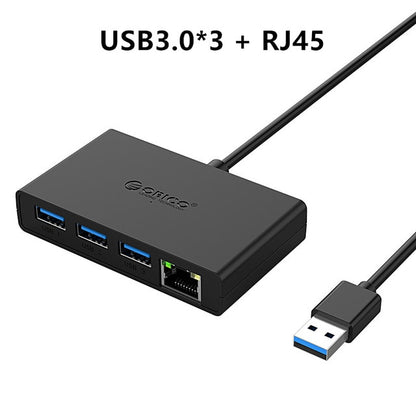 ORICO High Speed USB3.0 Hub with AUX MIC USB Micro Port HUB Charging Hub USB Splitter for Apple Macbook Air Laptop PC Tablet