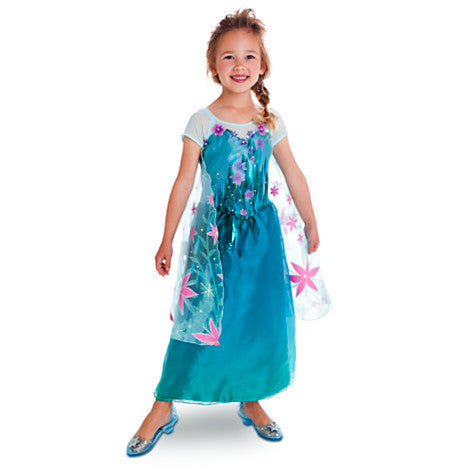 CaGiPlay free shipping  ice Elsa Costume  Size For Kids Princess Dress Sequined Cosplay party  Costume  Anna Dress girl dresses