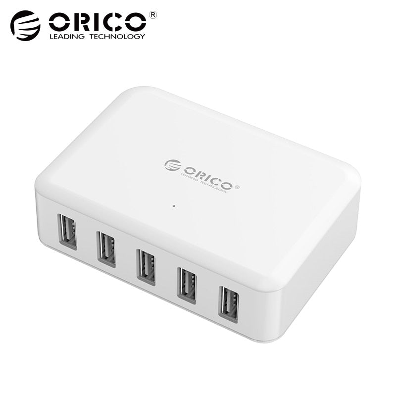 USB Battery Charger,5 Ports 8A40W Phone Tablet Adapter for iPhone 5 6 7 Galaxy S7 Xiaomi Mi 5 HTC 10 Phone Charger