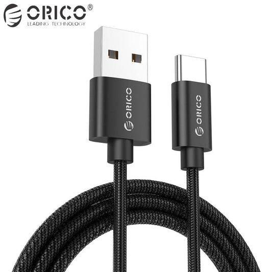 ORICO USB Cable For Samsung S8 USB Type C Charger Cable For Huawei Mate9 10 P9 10 Xiaomi Mobile Phone Cable 3A Type-C Cable