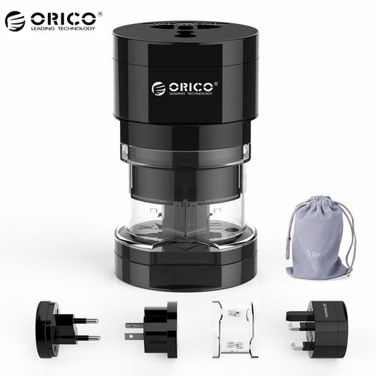 ORICO Universal Plug Electrical Adapter Portable Power Socket Outlet All in One Travel Converter Worldwide Use for US/UK/EU/AU