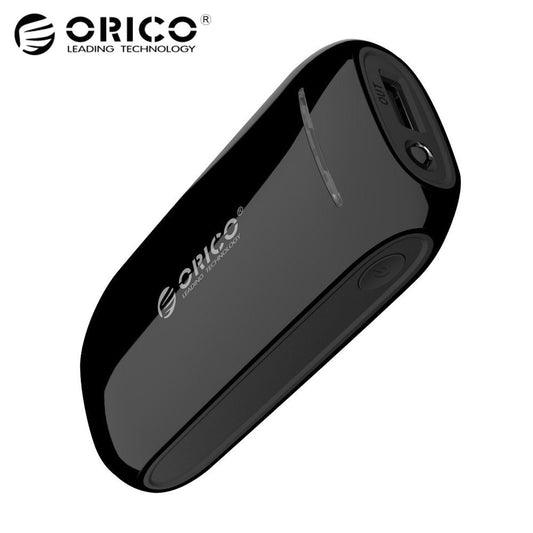 ORICO 4000mAh Power Bank 5V1A Charging for Smart Phones with 30cm Micro USB Cable Portable to Carry Black ABS